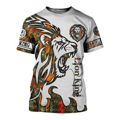 Lion Orange Tattoo camo 3D all over printed shirts for men and women HC28002 - Amaze Style™-Apparel
