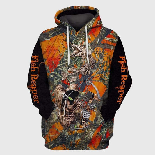 FISH REAPER ORANGE SHIRTS HC4801 - Amaze Style™-Apparel