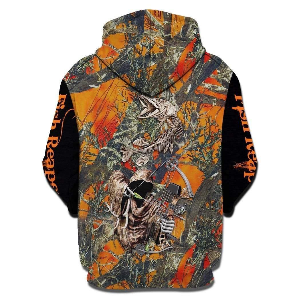 FISH REAPER ORANGE SHIRTS HC4801 - Amaze Style™-Apparel