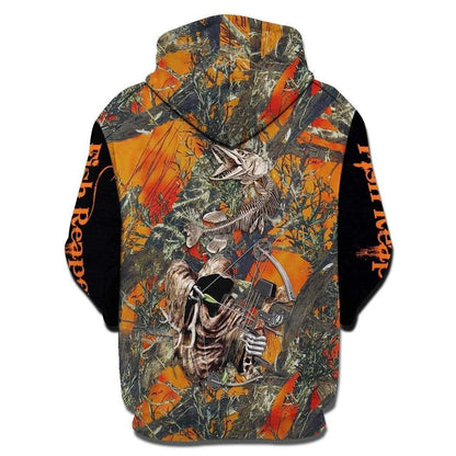FISH REAPER ORANGE SHIRTS HC4801 - Amaze Style™-Apparel