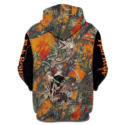 FISH REAPER ORANGE SHIRTS HC4801 - Amaze Style™-Apparel