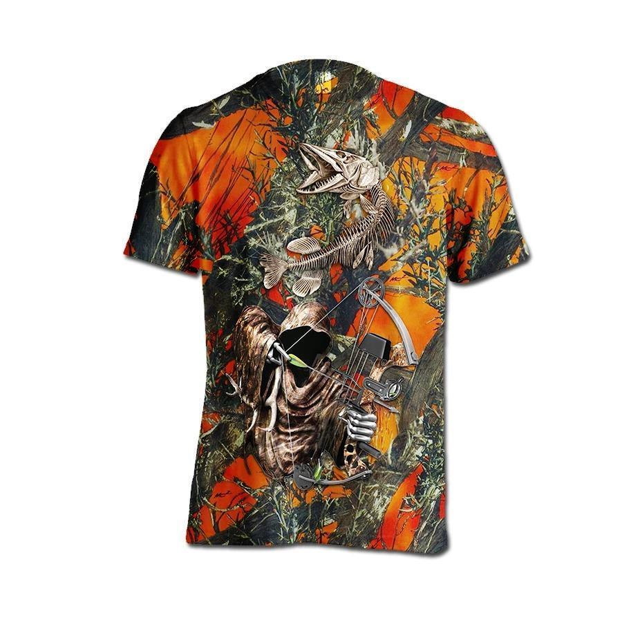 FISH REAPER ORANGE SHIRTS HC4801 - Amaze Style™-Apparel