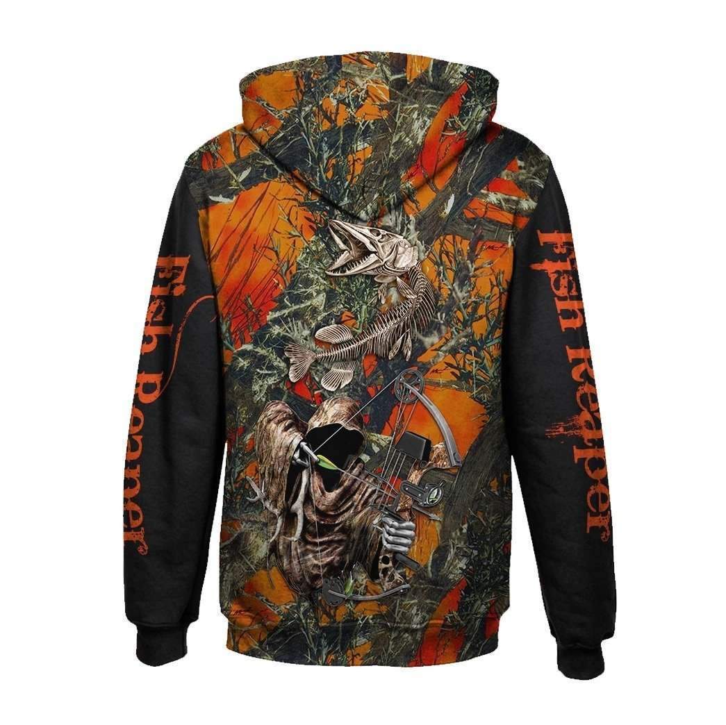 FISH REAPER ORANGE SHIRTS HC4801 - Amaze Style™-Apparel