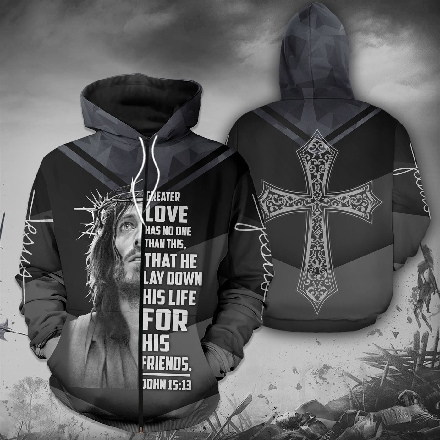 He Lay Down His Life For His Friends 3D All Over Printed Shirts For Men and Women PL250301 - Amaze Style™-Apparel