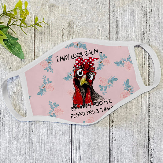 Chicken Face Mask White ML