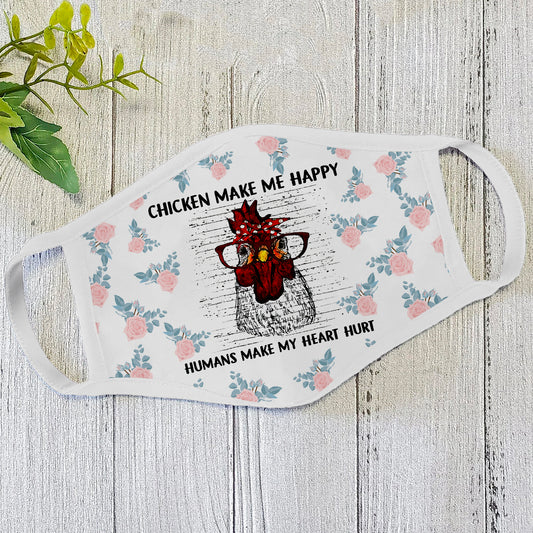 Chicken Face Mask White ML