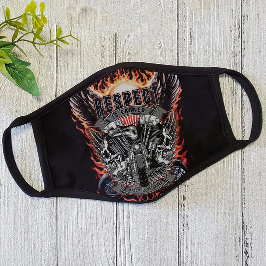 Premium Skull 3D All Over Printed Face Mask PL