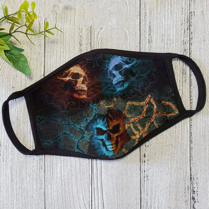 Premium Skull 3D All Over Printed Face Mask PL
