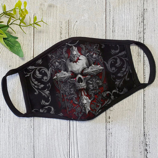 Premium Skull 3D All Over Print Face Mask PL