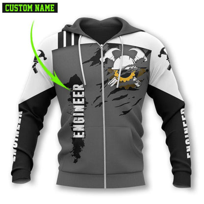 The Engineer - Persionaized Name 3D All Over Printed Shirts For Men