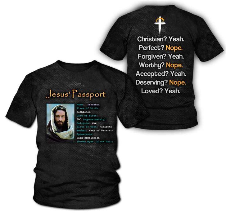 Jesus Passport 3D All Over Printed Shirts For Men and Women PL250303 - Amaze Style™-Apparel