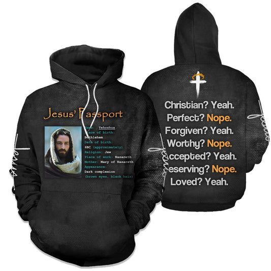 Jesus Passport 3D All Over Printed Shirts For Men and Women PL250303 - Amaze Style™-Apparel