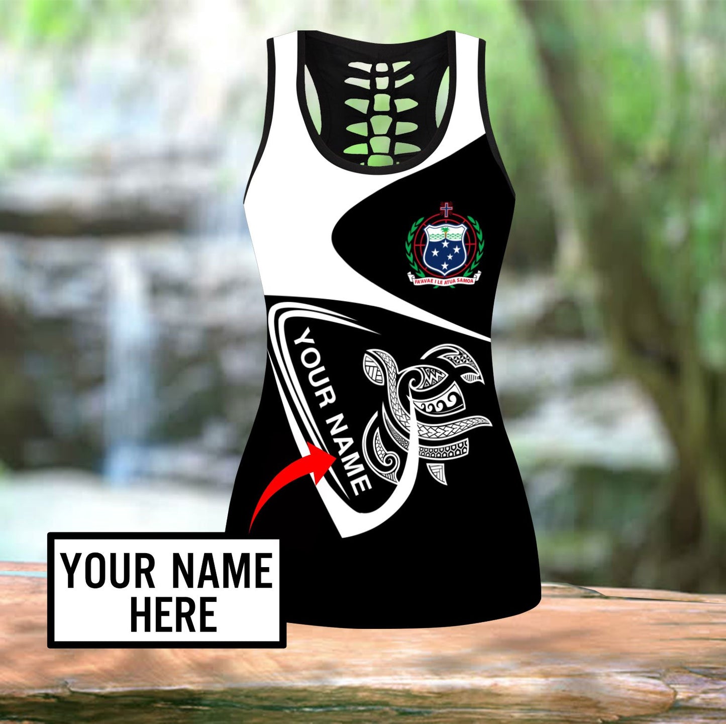 Premium Legging & Tank top Polynesian Samoa Custom Name ML