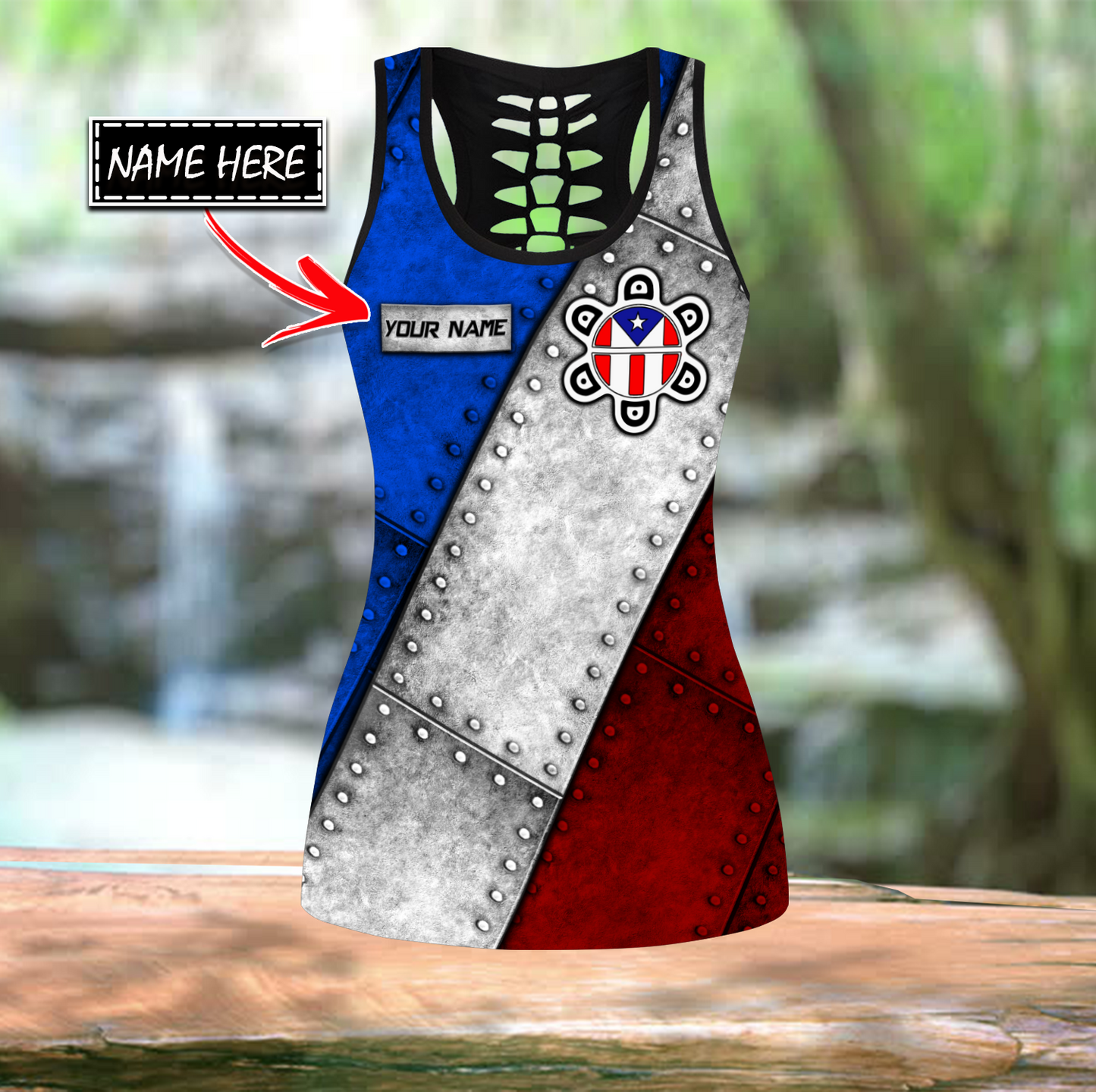 Customize Name Puerto Rico Soldier Combo Outfit