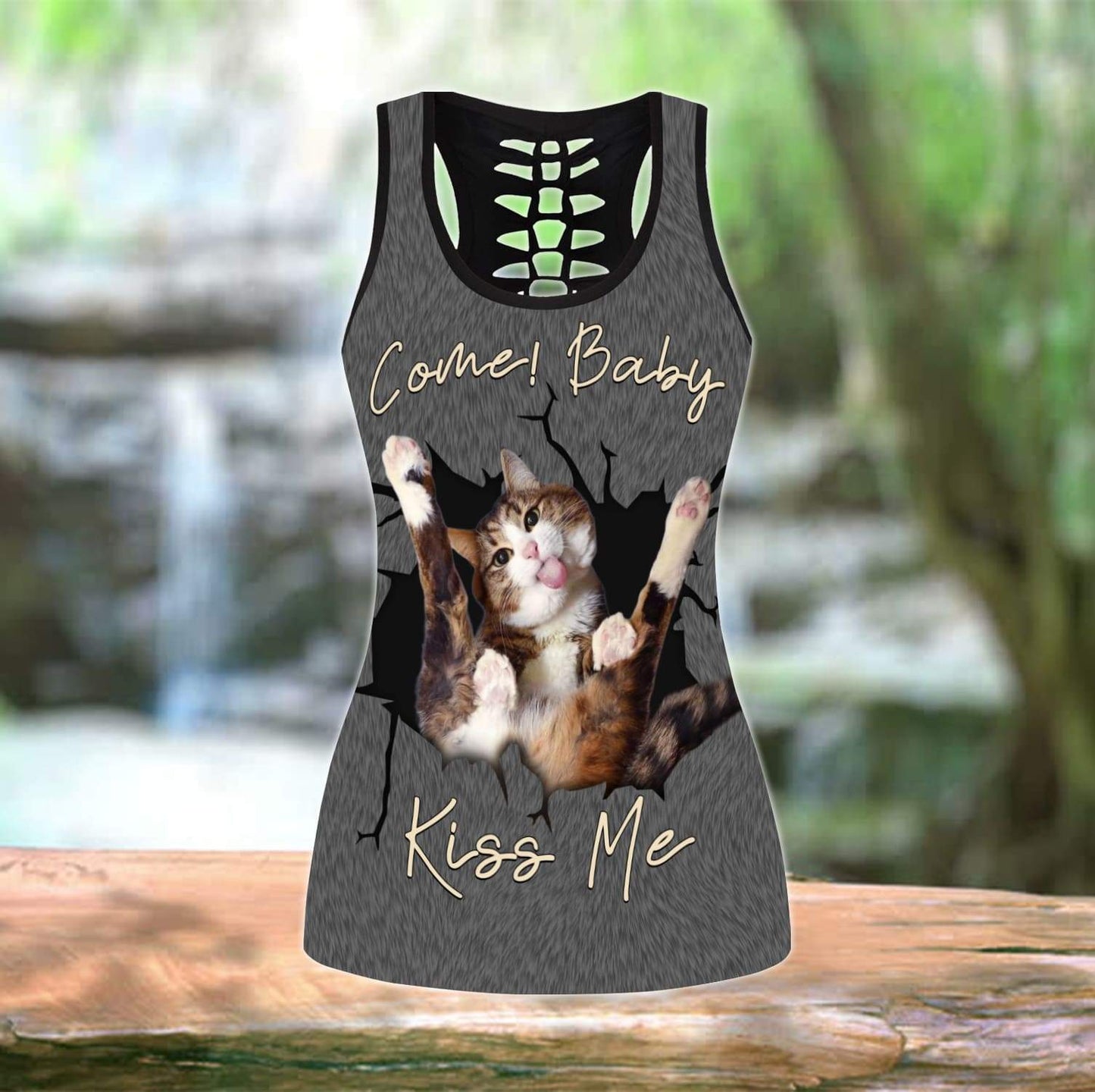 Premium Legging & Tank Top Funny Cat