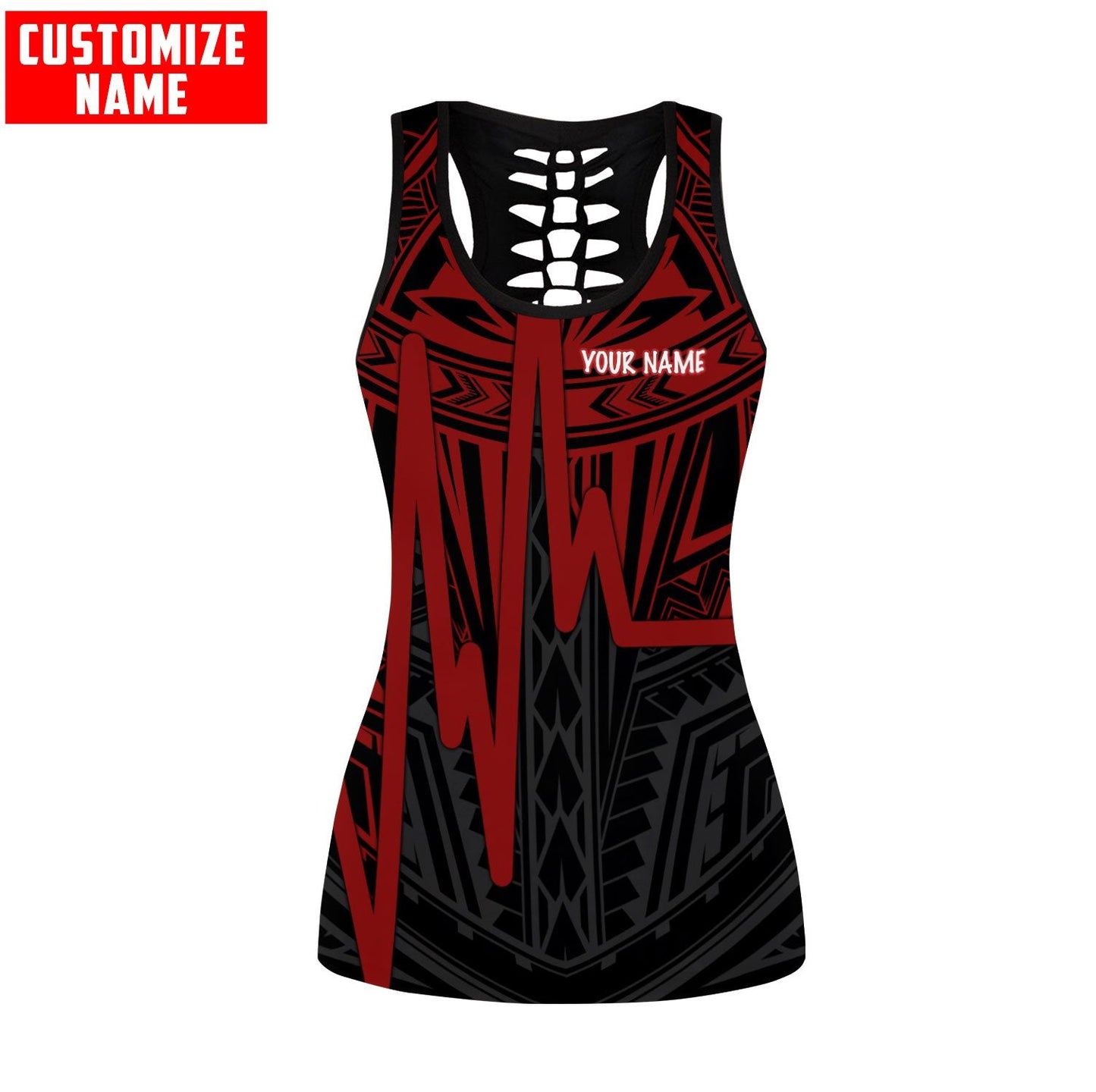 Polynesian  Tattoo Legging & Tank top ML Personaliez