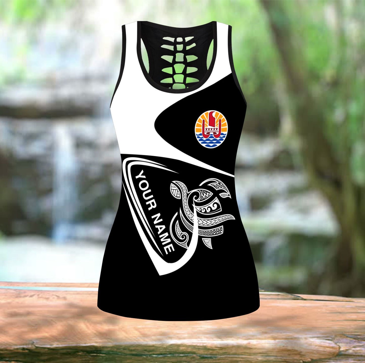 Premium Legging & Tank top Polynesian Tahiti Custom Name ML
