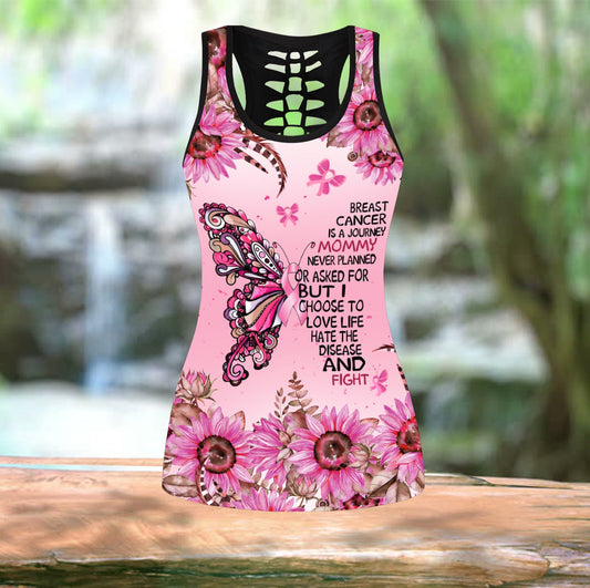 Personalized Name Breast Cancer Awareness Combo Legging And Tank Top