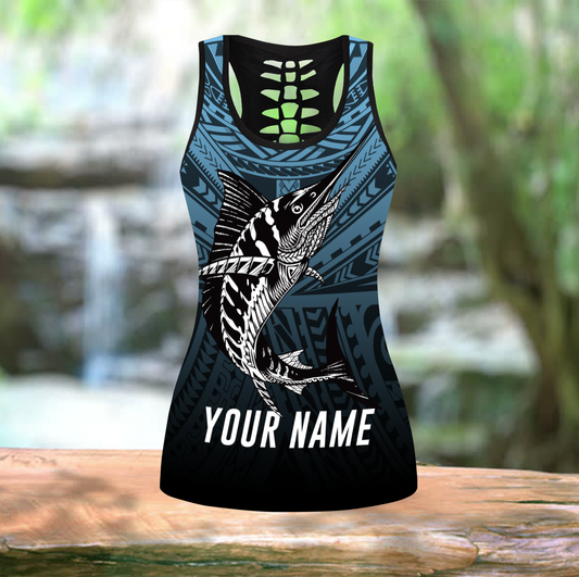 Amazing Polynesian Mahi Mahi Go Fishing  Personalized Deluxe Legging & Tank top ML SN26032101