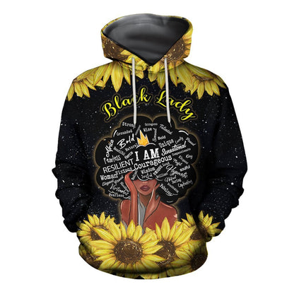 Black Lady: Black Is Beautiful Hoodie And Hoodie Dress NTN08292001