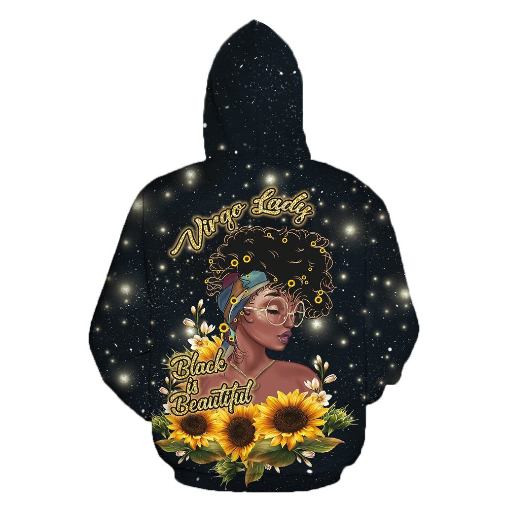 Virgo Lady Black Is Beautiful Hoodie Dress NTN08272002