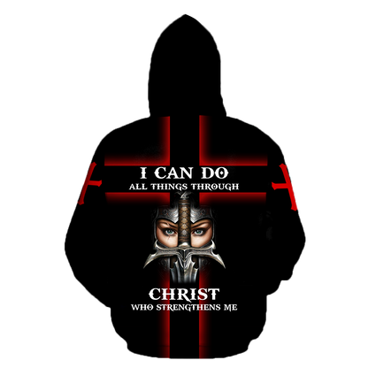 I Can Do All Things Through Christ Who Strengthens Me 3D All Over Printed Shirts For Men and Women TA0904201