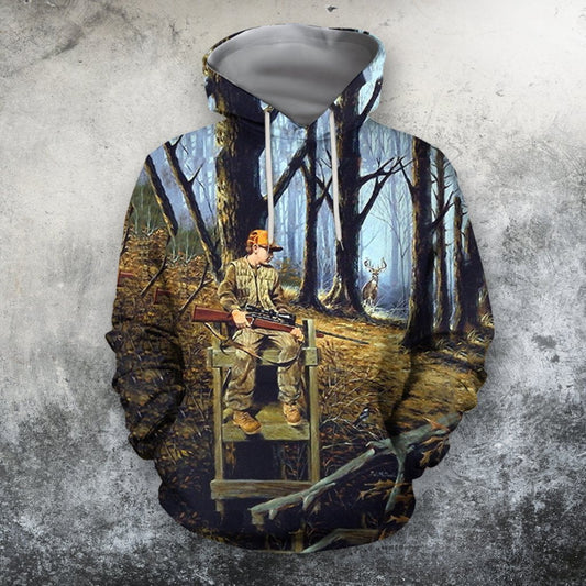 Hunting Deer Art 3D All Over Printed Shirts - Amaze Style™-Apparel