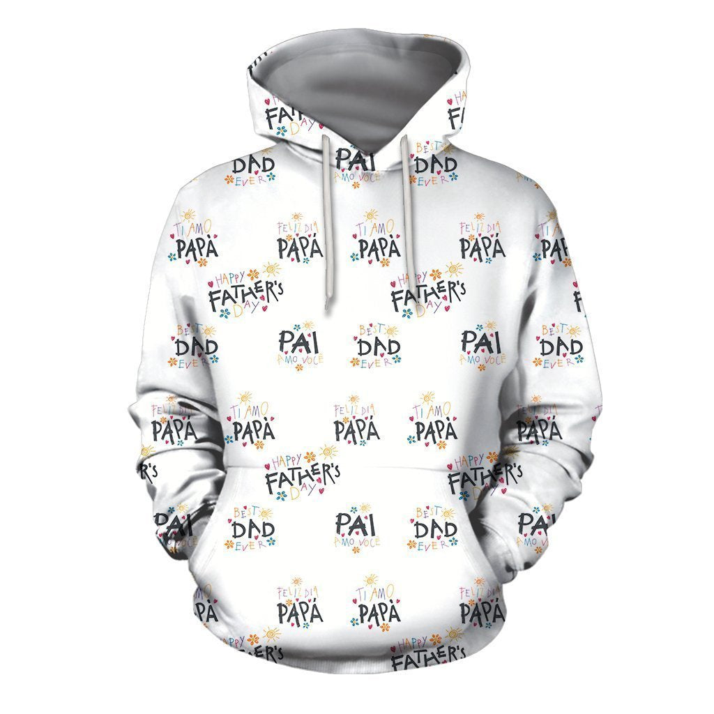 3D All Over PAI AMO VOCÊ Hoodie - Amaze Style™-Apparel