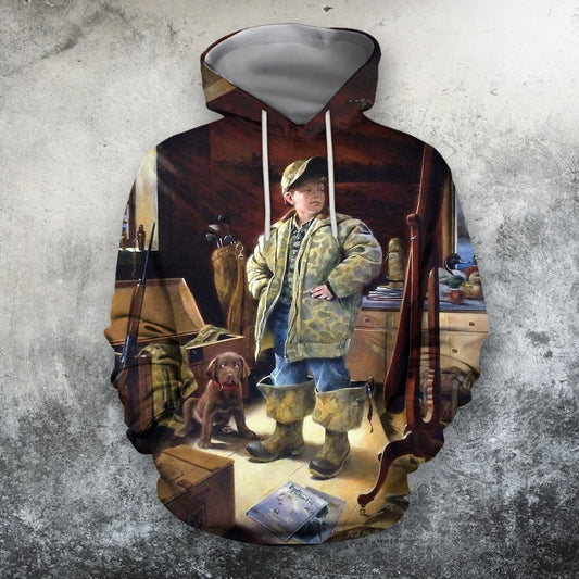 Great Ducks Unlimited Hunting Dog 3D All Over Printed Shirts - Amaze Style™-Apparel
