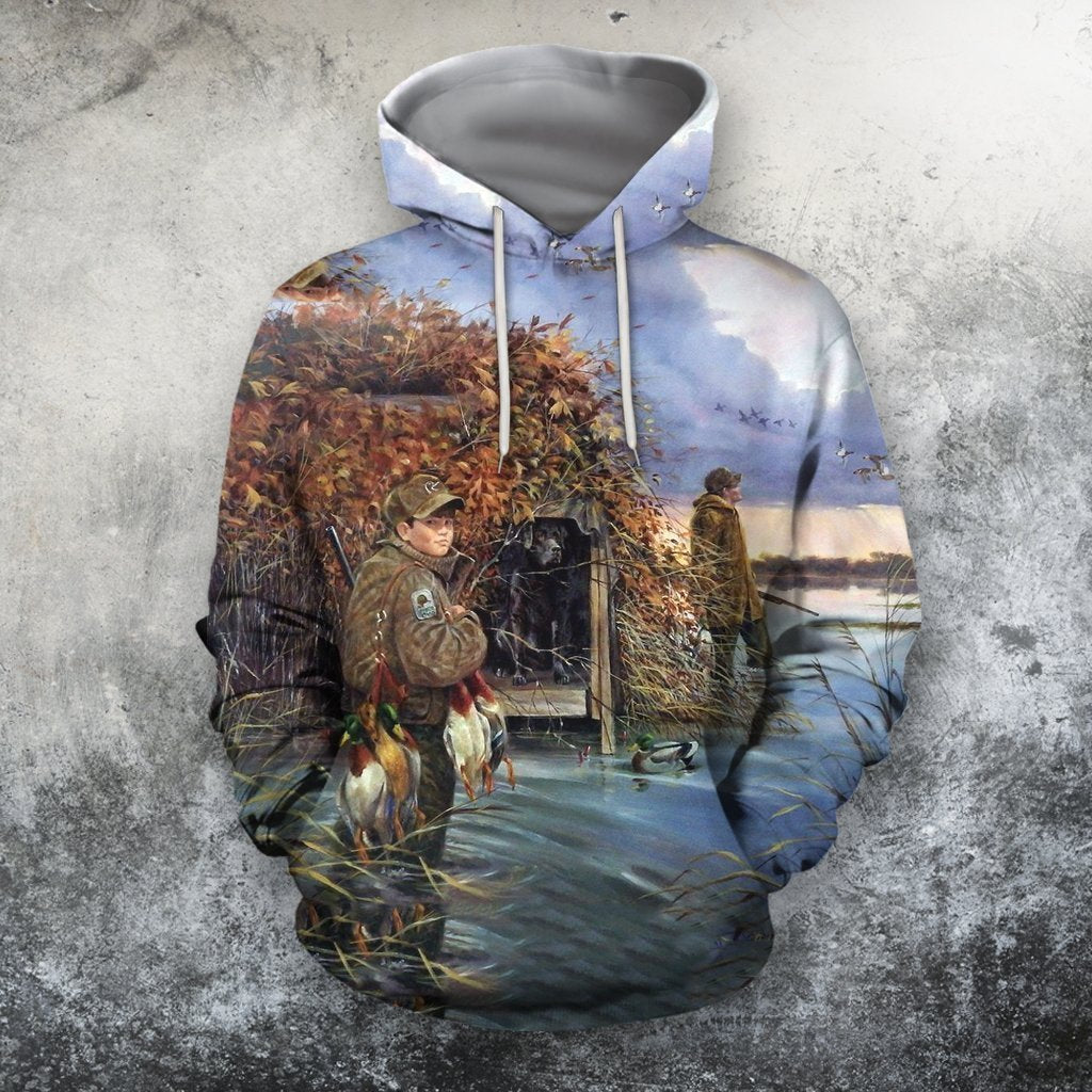 My First Limit Boy Duck Hunting 3D All Over Printed Shirts - Amaze Style™-Apparel