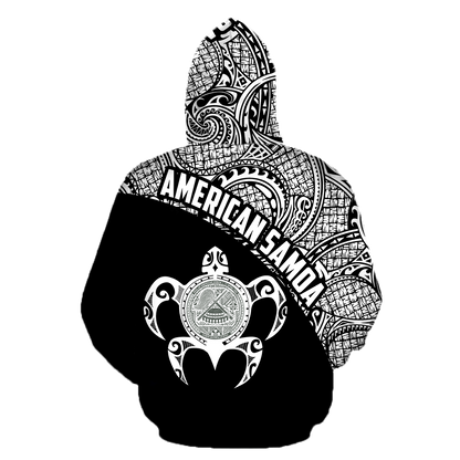 American Samoa Hoodie - White PL - Amaze Style™-Apparel