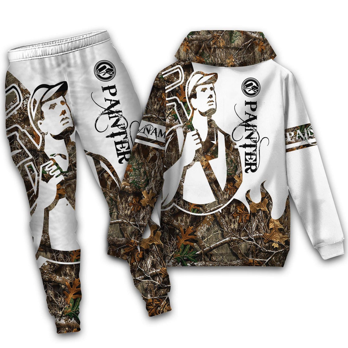 Tmarctee Customized Name House Painter 3D All Over Printed Combo Hoodie + Sweatpant HP26 NTN05112102