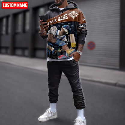 Tmarctee Customized Name House Painter 3D All Over Printed Combo Hoodie + Sweatpant HP29 SN10112103VH