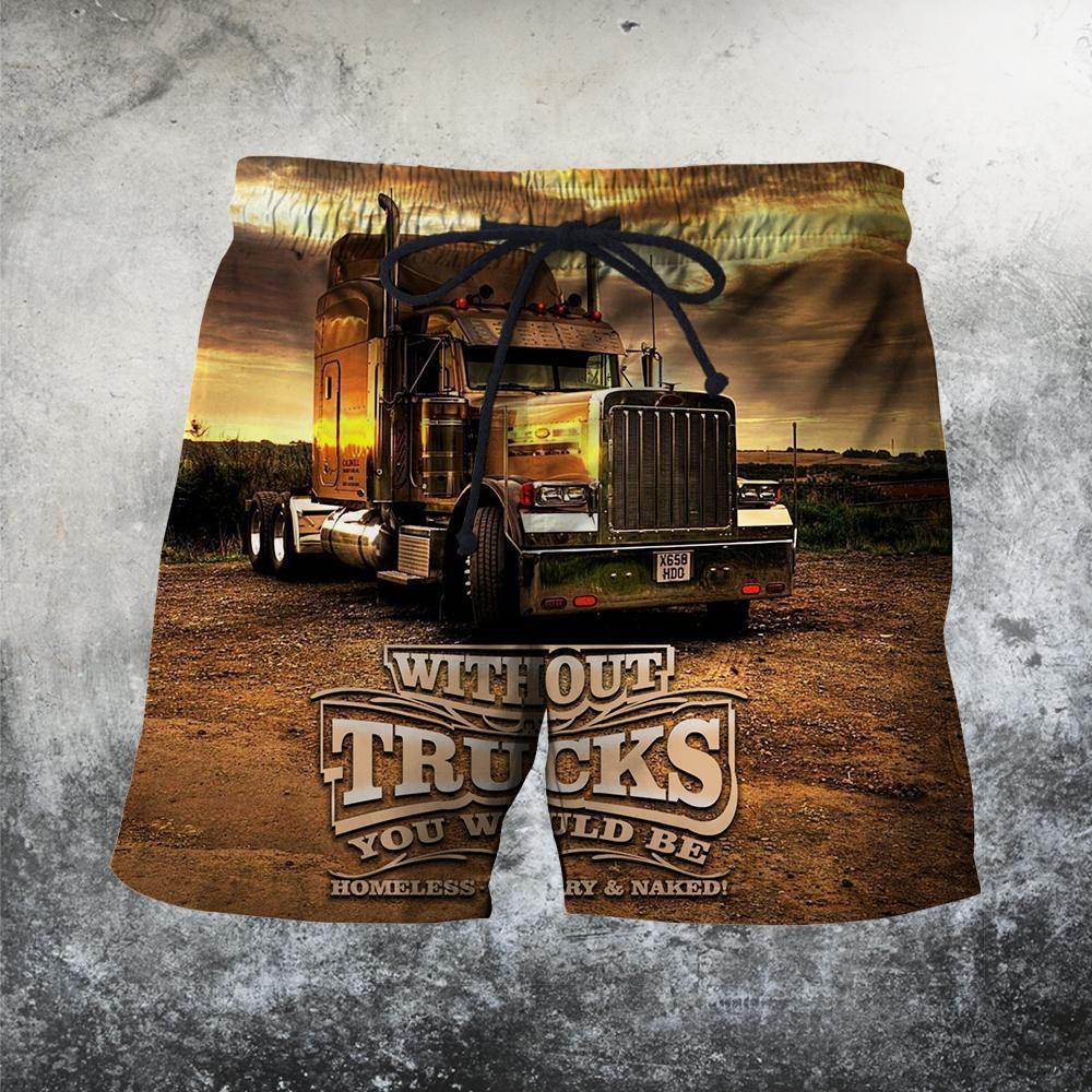 3D All Over Printed Without Trucks You Would Be Homeless-Hungry & Naked Hoodie - Amaze Style™-Apparel