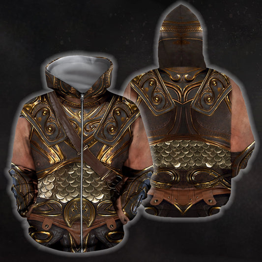 3D All Over Printed Breastplate 2 Hoodie - Amaze Style™-Apparel