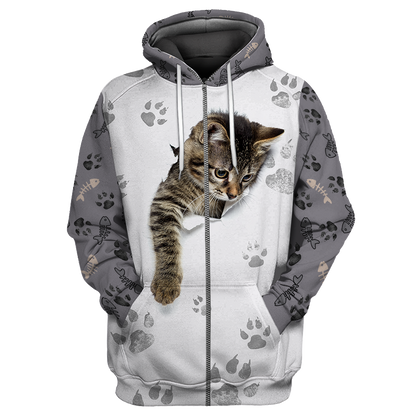 Baby Cat  3D All Over Printed shirt & short for men and women PL