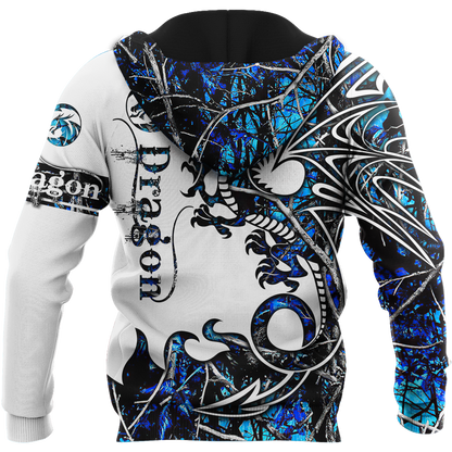 Blue Dragon 3D Hoodie Shirt For Men And Women
