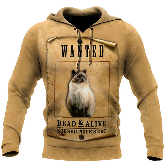 Ragdoll Schrödinger's cat 3D All Over Printed Shirts For Men and Women