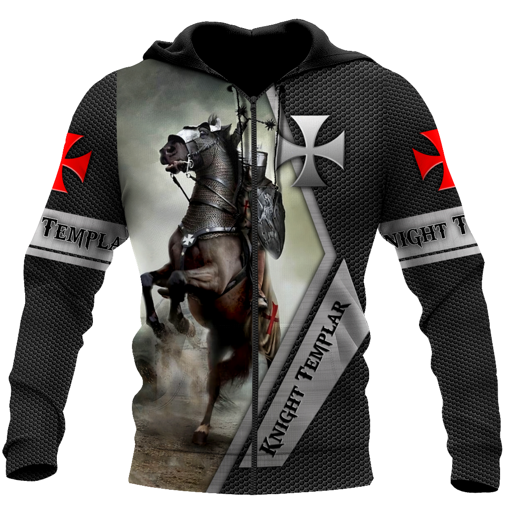 Premium Knight Templar Riding Horse All Over Printed Shirts For Men And Women MEI