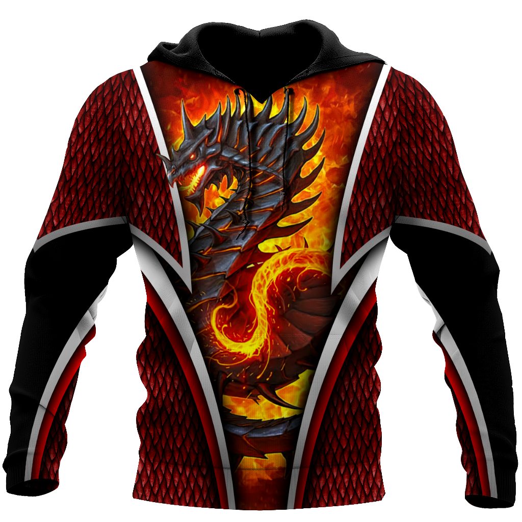 Premium Fire Dragon All Over Printed Shirts For Men And Women MEI