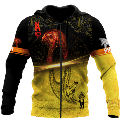Ace Poker Ancient Egypt Anubis And Ra God All 3D Over Printed Unisex Hoodie ML