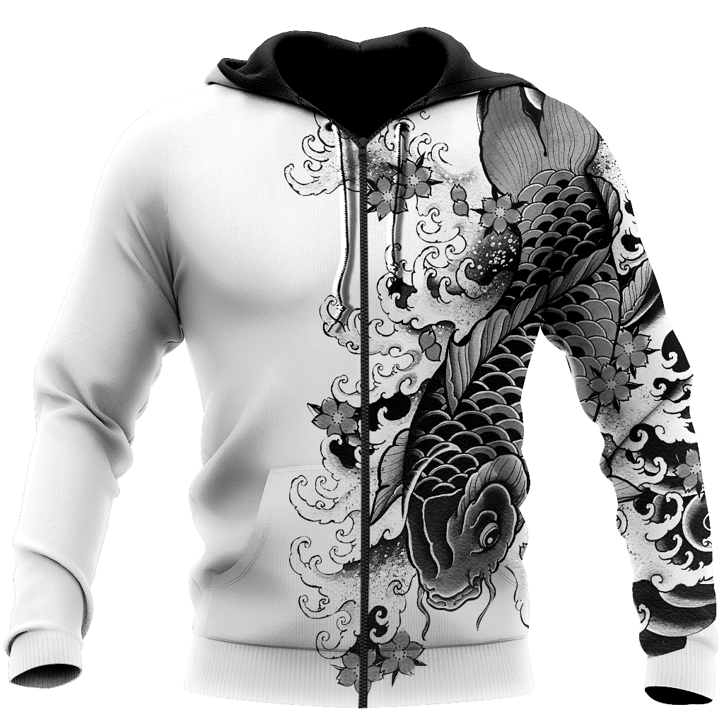 Japanese Irezumi Tattoo 3D Over Printed Unisex Hoodie ML