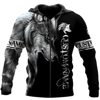 Personalized Wolf  All Over Printed Shirts For Men and Women MH010920S3
