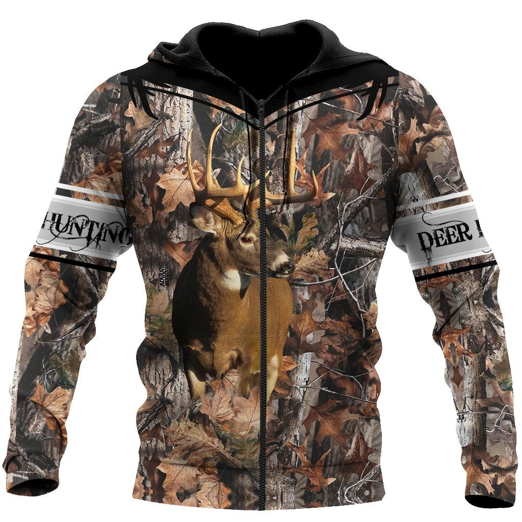 Personalized Name Hunting Camo Deer Hunter 3D Unisex Shirts