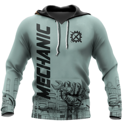 I'm Here Because You Broke Something All Over Printed Mechanic Hoodie For Men and Women TN