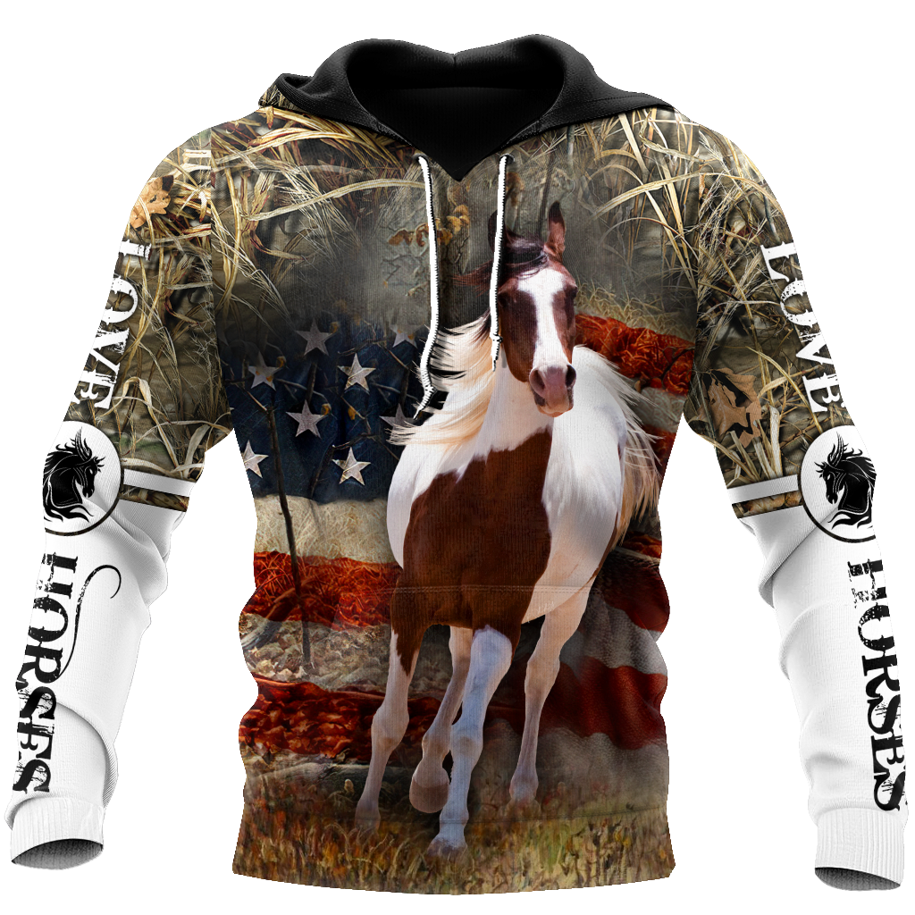 Love Horse 3D All Over Printed Shirts Pi080501 - Amaze Style™-Apparel