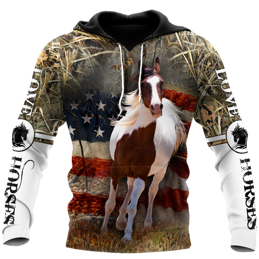 Love Horse 3D All Over Printed Shirts Pi080501 - Amaze Style™-Apparel