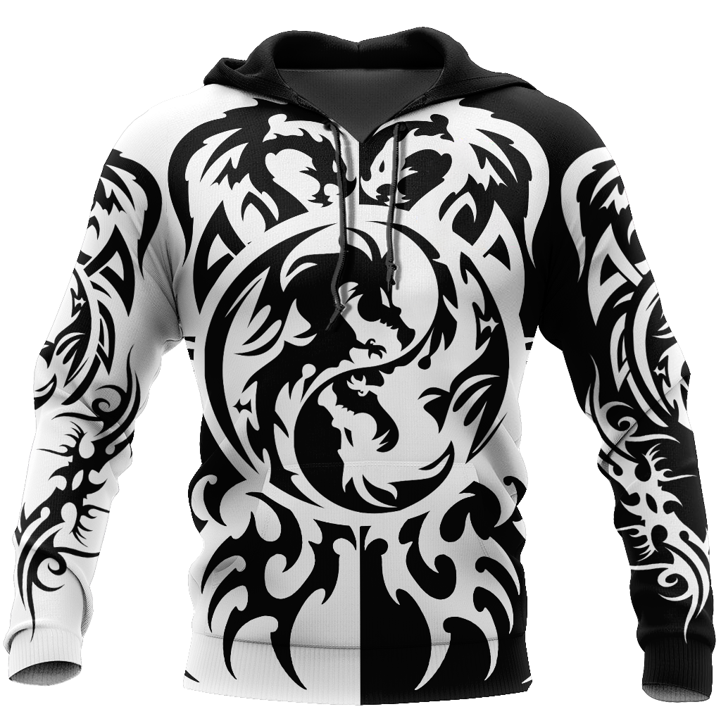 Dragon Tattoo Art Hoodie T Shirt For Men and Women HAC050502 - Amaze Style™-Apparel