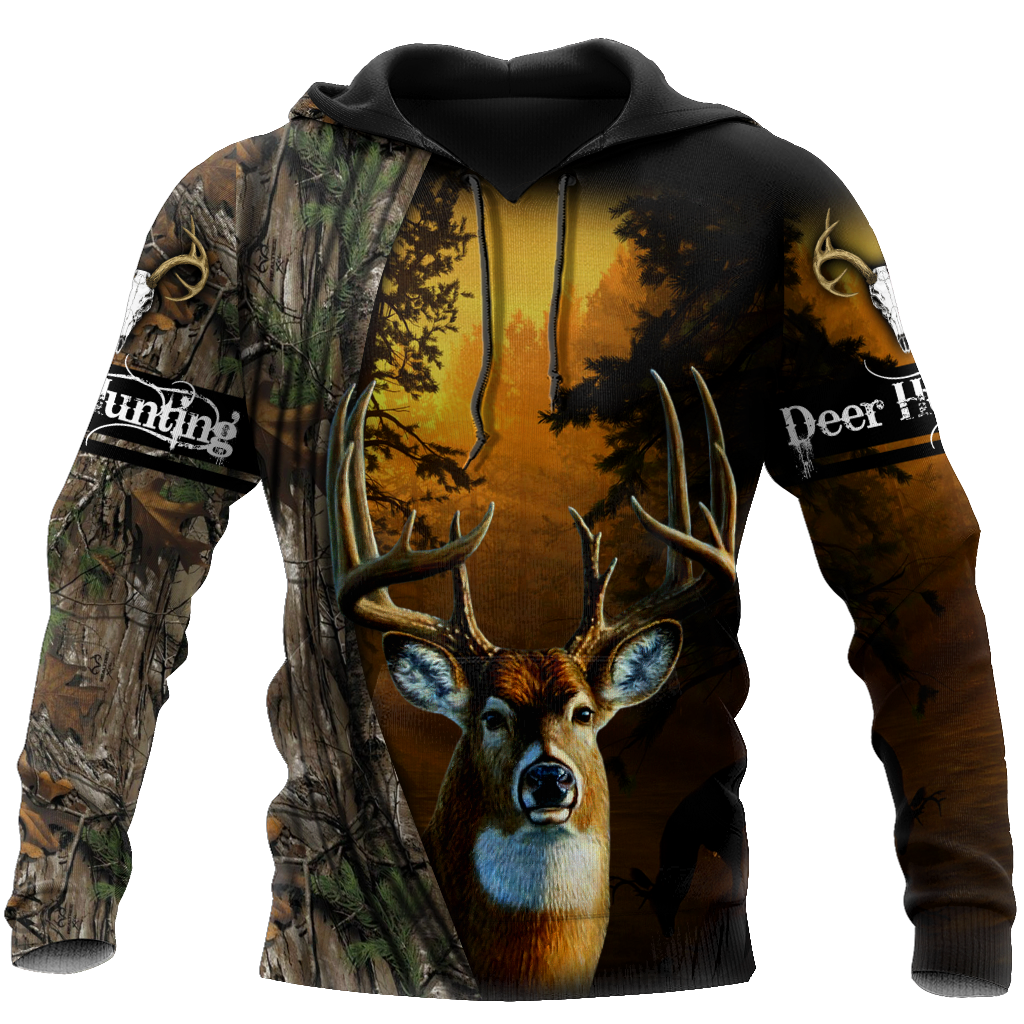 Hunting Deer and Drinking Beer 3D All Over Print Hoodie