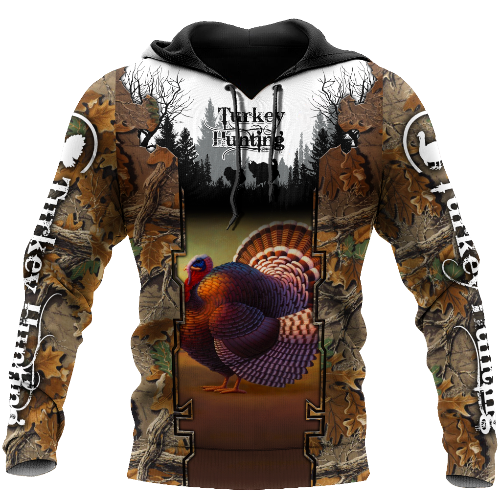 Camo Turkey Hunting Hoodie T-Shirt Sweatshirt for Men and Women Pi031202-Apparel-NM-Hoodie-S-Vibe Cosy™